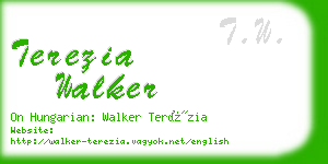 terezia walker business card